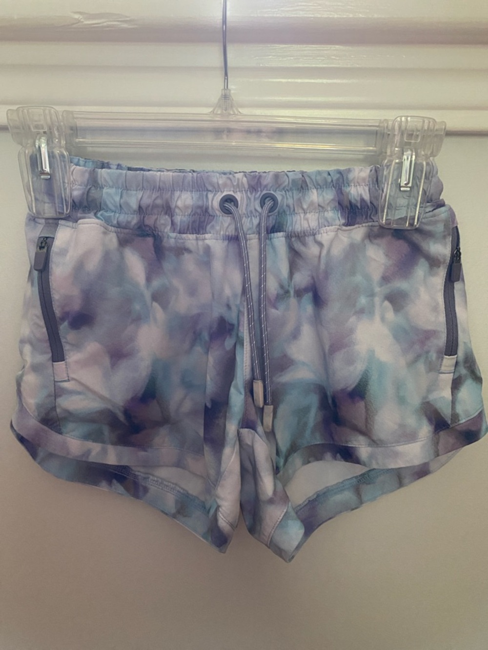 Athleta girl Lavender Tie-Dye Athletic Shorts